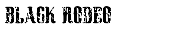 Black Rodeo font preview